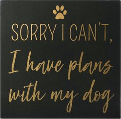 New View "Sorry I Can't, I Have Plans with My Dog" Box Sign