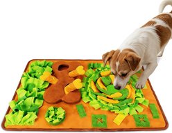 Newget Foraging Interactive Soft Plush Enrichment Durable Feeding Treat-Dispensers Dog & Cat Toy