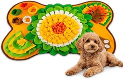 Newget Interactive Sniffing Soft Plush Slow Feeding Pad with Multi-Grade Hidden Zones, Lightweight Portable Foraging Mat Treat-Dispensers Dog & Cat Toy