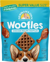Newman's Own Woofles Chicken Soft & Chewy Dog Treats, 25-oz bag, 8 count