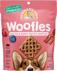 Newman's Own Bacon & Berries Recipe Woofles Soft & Chewy Dog Treats, 10-oz bag