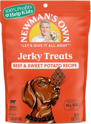 Show full view: Newman's Own Beef Jerky Beef & Sweet Potato Recipe Dog Treats, 10-oz bundle slide 3 of 10