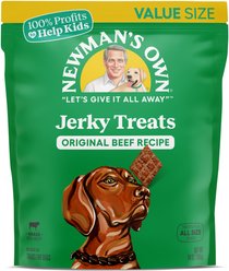 Newman's Own Beef Jerky Original Recipe Dog Treats, 14-oz bag