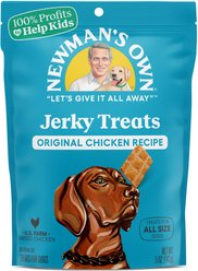 Newman's Own Chicken Jerky Original Recipe Dog Treats, 5-oz bag, bundle of 2
