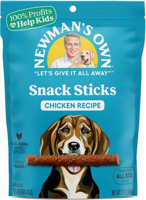 Show full view: Newman's Own Snack Sticks Chicken + Chicken & Sweet Potato Recipe Dog Treats slide 6 of 10