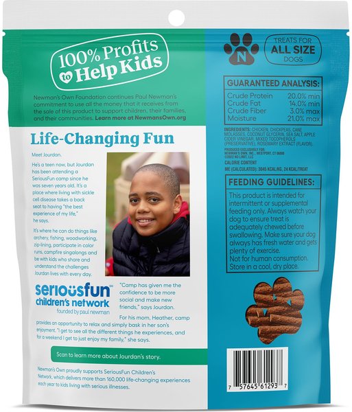 Newman's Own Snack Sticks Chicken Recipe Grain-Free Dog Treats