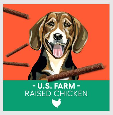 Show full view: Newman's Own Snack Sticks Chicken & Sweet Potato Recipe Grain-Free Dog Treats, 5-oz bag slide 6 of 10