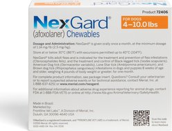 NexGard Chewables for Dogs, 4-10 lbs, (Orange Box), 6 Chewable Tablets, bundle of 2 (12-mos. supply) slide 2 of 9