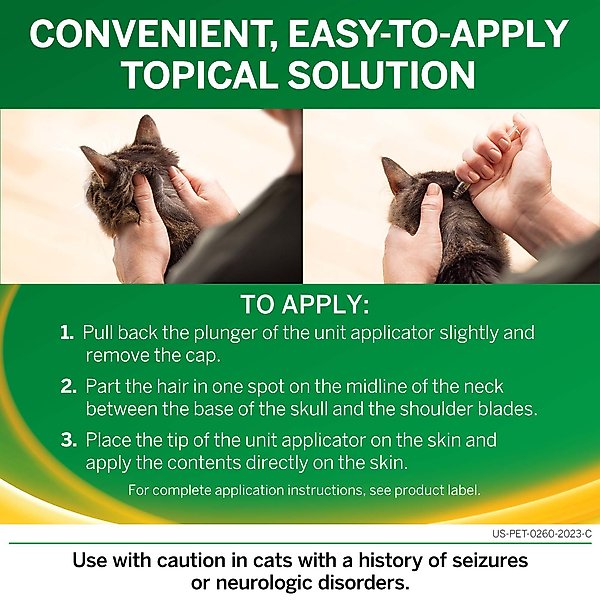 NexGard COMBO Topical for Cats, 5.6-16.5 lbs. (Yellow Box)