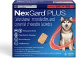 NexGard PLUS Chewables for Dogs, 66.1-132 lbs. (Red Box) 6 Chewable Tablets (6-mos. supply)