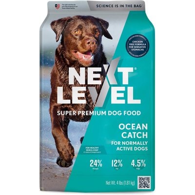 Next Level Super Premium Pet Food Next Level Super Premium Pet Food Ocean Catch Adult Gluten-Free Sea Food & Fish Dry Dog Food, 4-lb bag