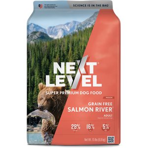 Next Level Super Premium Pet Food Salmon River Grain-Free Canine Adult Sea Food & Fish Dry Dog Food, 15-lb bag