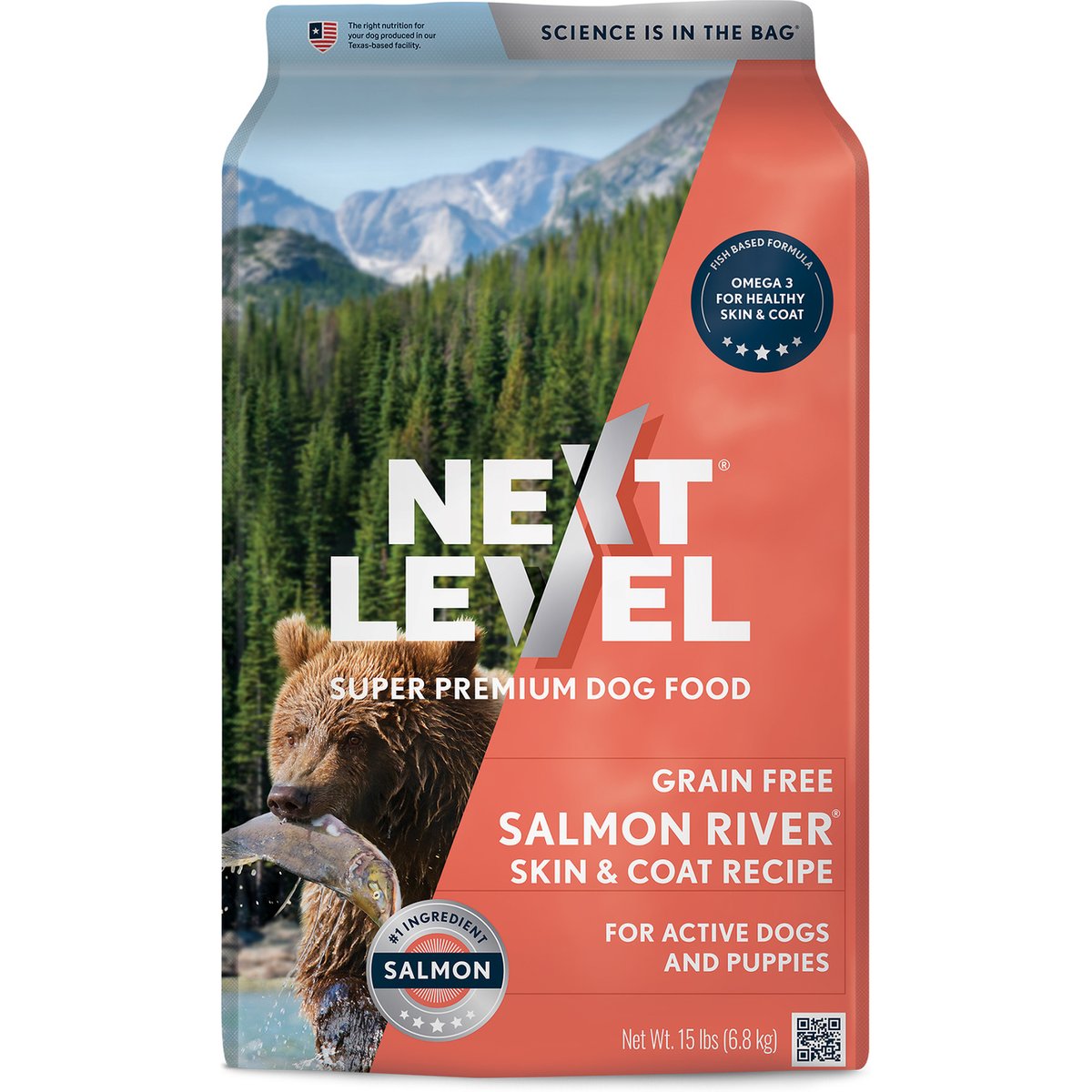 Next Level Super Premium Pet Food Salmon River Grain-Free Canine Adult Sea Food & Fish Dry Dog Food, 15-lb bag