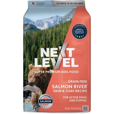 Next Level Super Premium Pet Food Salmon River Grain-Free Canine Adult Sea Food & Fish Dry Dog Food, 15-lb bag