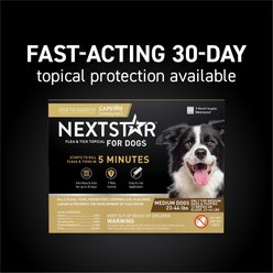 NextStar Flea & Tick Spot Treatment for Medium Dogs, 23-44 lbs, 3 Doses (3-mos. supply) slide 2 of 8
