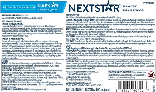 Show full view: NextStar Flea & Tick Spot Treatment for Small Dogs, 5-22 lbs, 1 Dose (1-mos. supply) slide 8 of 9