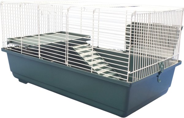 Nibbles Small Animal Cage with Ladder & Platform, Green