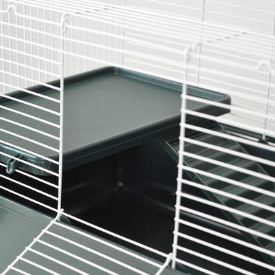 Show full view: Nibbles Small Animal Cage with Ladder & Platform, Green slide 4 of 5