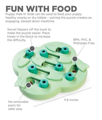 Show full view: Nina Ottosson by Outward Hound Brick Puzzle Game + Dog Hide N Slide Dog Toy slide 9 of 10