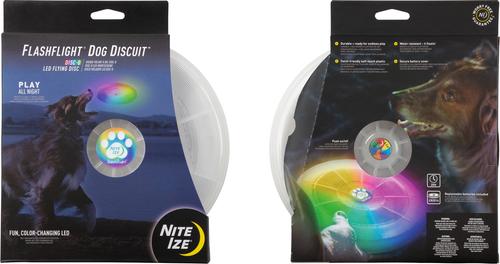 Show full view: Nite Ize Flashflight Disc-O Discuit LED Flying Disc Dog Toy slide 10 of 11