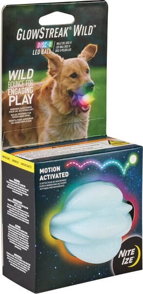 Nite Ize Huck 'N Tuck GlowStreak Collapsible Thrower + LED Ball Dog Toy