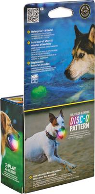Show full view: Nite Ize GlowStreak Disc-O Wild LED Ball Dog Toy slide 9 of 10
