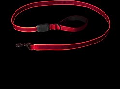 Nite Ize NiteDog Rechargeable LED Dog Leash, Red, 5-ft long, 1-in wide slide 2 of 9