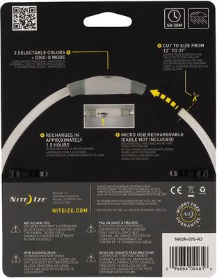Show full view: Nite Ize NiteHowl LED Rechargeable Safety Necklace Dog Collar, 12 to 27-in neck, 3/10-in wide slide 3 of 11