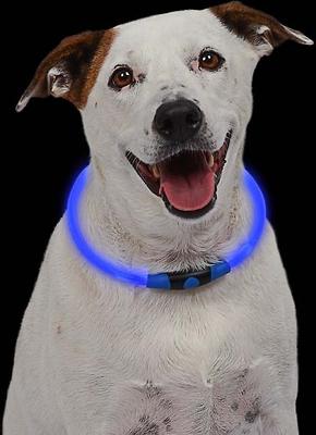 Show full view: Nite Ize NiteHowl LED Safety Necklace Dog Collar, Blue, 12 to 27-in neck, 3/10-in wide slide 5 of 11