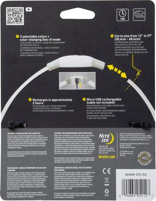 Show full view: Nite Ize NiteHowl Max Rechargeable LED Dog Safety Necklace, 12 to 27-in neck slide 2 of 11