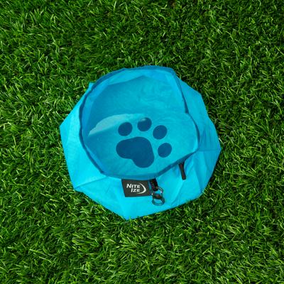 Show full view: Nite Ize RadDog Collapsible Travel Dog Bowl, Blue, 2-cup slide 3 of 7