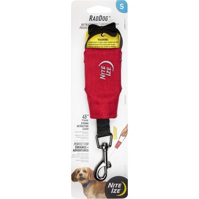 Nite Ize Nite Ize RadDog Retractable Pocket Dog Leash, Small: 45-in long, 1/8-in wide