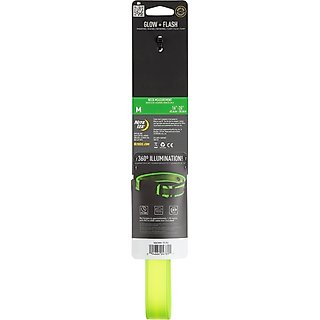 Nite Ize Rechargeable LED Dog Collar, Lime, Medium slide 2 of 7