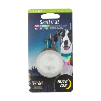 Show full view: Nite Ize SpotLit X-Large Rechargeable Dog Collar Light, Disc-O Select slide 1 of 10