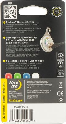 Show full view: Nite Ize SpotLit X-Large Rechargeable Dog Collar Light, Disc-O Select slide 2 of 10