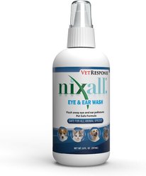 Nixall VetResponse Eye & Ear Dog, Cat & Horse Wash, 8-fl oz bottle