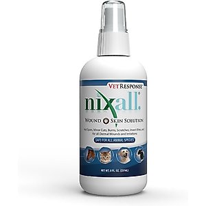 Nixall VetResponse Wound & Skin Solution for Dogs, Cats & Horses, 8-fl oz bottle