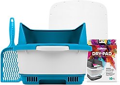 Noba Cateco Odor-Eliminating Cat Litter Box Starter Kit, Blue slide 1 of 3