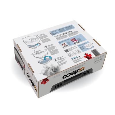 Show full view: Noba Cateco Odor-Eliminating Cat Litter Box Starter Kit, Gray slide 3 of 5