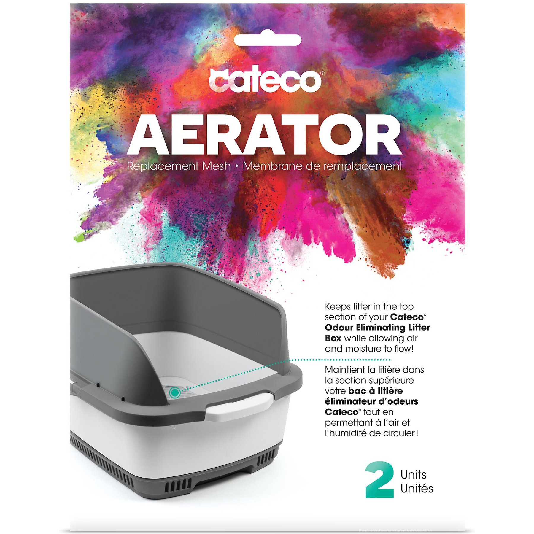 Noba Cateco Replacement Mesh Cat Litter Box Aerators, 2 count