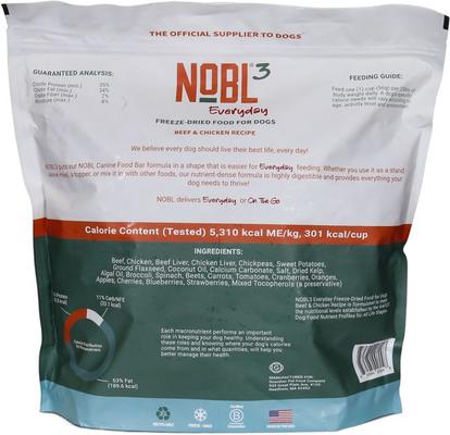 Show full view: NOBL 3 Canine Everyday Beef & Chicken Dog Food, 35-oz bag slide 3 of 3