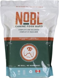 NOBL Canine Beef & Chicken Recipe Freeze-Dried Dog Food, 2-oz bar, 10 count