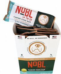 NOBL Canine "On the Go" Turkey & Duck Freeze-Dried Dog Food, 2-oz bar, 12 count