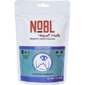 NOBL Yogurt Melts Probiotic with Blueberry Dog Treat, 50-gram bag