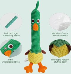 Nocciola 2-in-1 Squeaky Duck Dog Toy slide 2 of 5