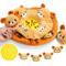 Show in main carousel: Nocciola 6-in-1 Bear Squeaky Plush Puzzle Dog Toy, Orange slide 1 of 7