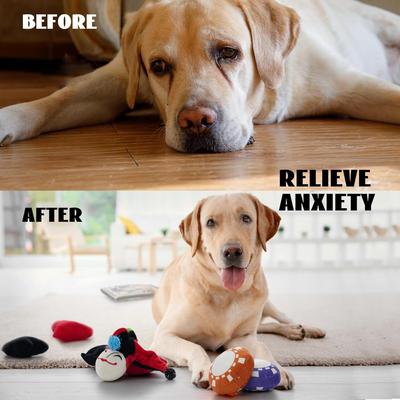 Show full view: Nocciola 8-in-1 Poker Hands Set Variety Pack with Crinkle Pawker Pouch Plush Squeaky Interactive Dog Toy, 7 count slide 7 of 9