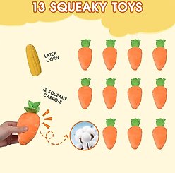 Nocciola Carrot Patch Squeaky Plush Puzzle Dog Toy slide 2 of 7