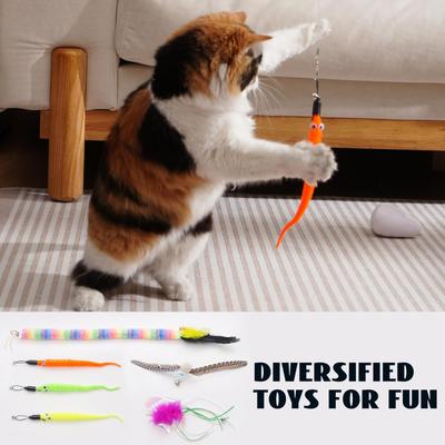 Show full view: Nocciola Fishing Pole Teaser with 7 Interactive Cat Toys slide 5 of 7
