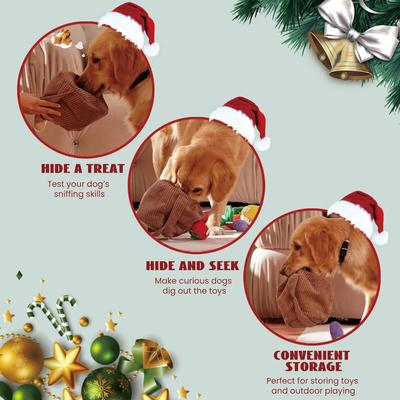 Show full view: Nocciola Grocery Bag Variety Pack Crinkle Squeaky Interactive Plush Dog Toy, 15 count slide 3 of 9